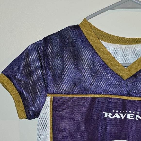 NFL Kids Purple and Gold Baltimore Ravens NFL Flag Football Jersey LOT L - Picture 5 of 13